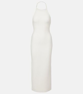 Jacquemus Tablier knitted midi dress