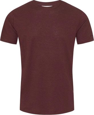Orlebar Brown Linnen T-shirt- Slim Fit- Gemaakt in Portugal - Heren - T-shirts - Rood - XL - Linnen - Tops