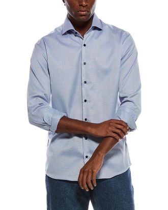 Eterna Italian Structured Dobby Modern Fit Shirt