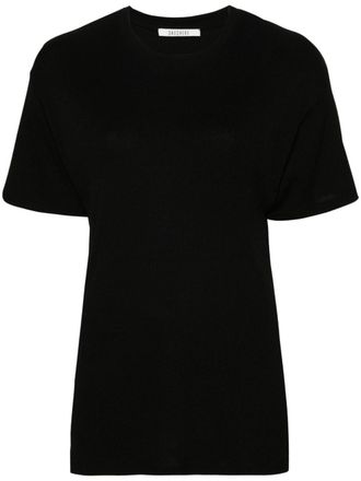 Gauch&egrave;re Geribbeld T-shirt - Zwart