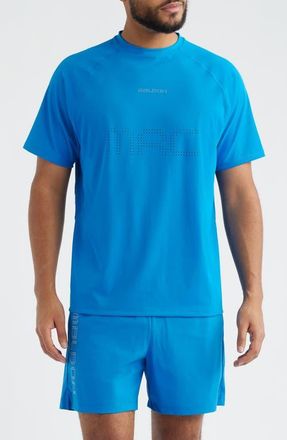 Malbon Golf MRC Perforated Baselayer T-Shirt in Directoire Blue at Nordstrom, Size Xx-Large