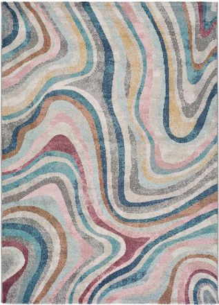 Atticgo Alfombra abstracta multicolor 120x170 cm