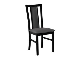 Mirjan24 Silla Victorville 157, Negro, 93x43x40cm, Tapiz, De Madera, Madera, Muebles Ya Montados
