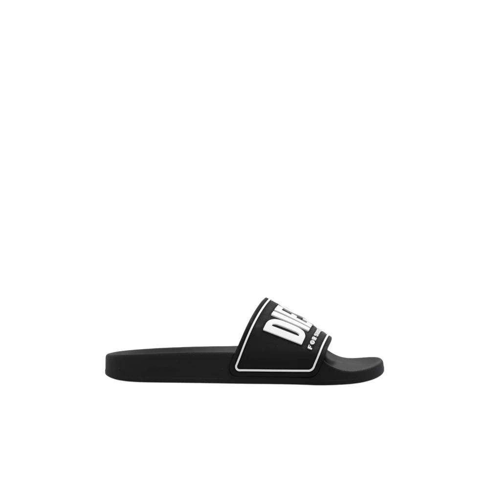 サンダル・ミュール DIESEL SLIDE SANDAL CRIS CROS Black Sa-Slide Cris Cros Sandals by Diesel on Sale