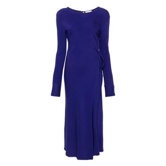 Forte_Forte Dames, Jurken, Blauw, Maat: M Viscose