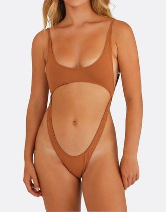 Minimale Animale Dynamo One Piece Swimsuit in Brown at Nordstrom, Size Medium