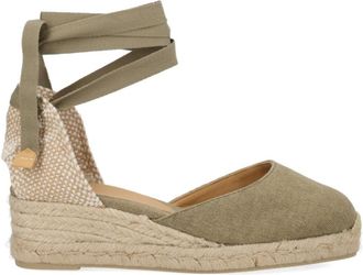 Castaner Green Lace-up Wedges