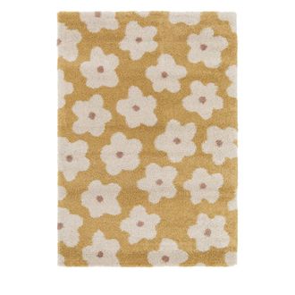 DRAWER Alfombra contempor&aacute;nea con motivo floral - 160 cm x 230 cm