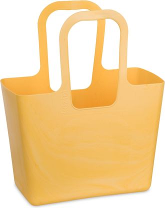 Koziol Bag XL Robust Shopper - Durable Stable Waterproof Easy Care Shopping Office Travel Picnic Storage, Artflow Yellow, XL