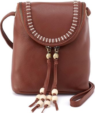 Hobo Fern Leather Crossbody Bag in Cocoa Bean at Nordstrom