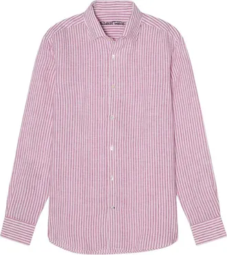 Robert Talbott Morgan Stripe Linen Shirt