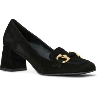 Aquatalia Corrina Weatherproof Loafer Pump in Black Suede at Nordstrom Rack, Size 10.5