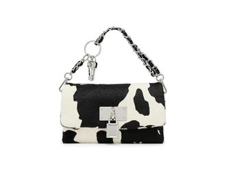 Aldo Jackiemini Cross Body Womens Handbags Black/White, Leather