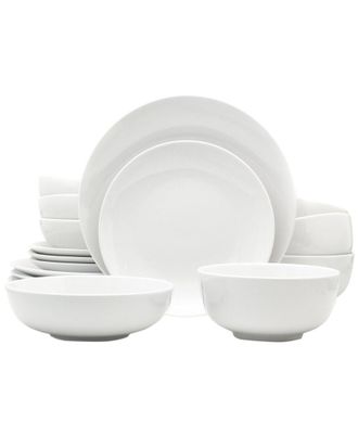 Euroceramica White Essential 16Pc Dinnerware Set