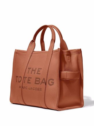 Marc Jacobs Womens Tote Bag Brown Hammered Leather Cow Handbags Hand