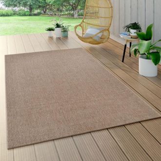 Paco Home Paco Home Alfombra Interior Y Exterior Sisal Aspecto Balcon Cocina Naturaleza Lisa Moderna 200x290 Cm