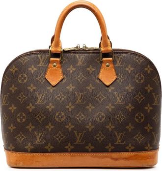 Louis Vuitton Borsa a mano Alma PM con monogramma 1999 - Marrone