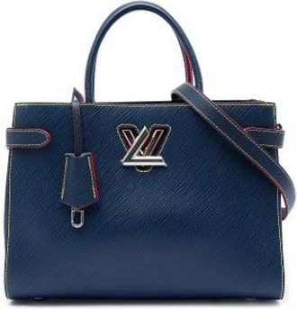 Louis Vuitton Tweedehands leren Louis Vuitton tassen - Dames - Vintage Handtas - Blauw - ONE Size - Vintage