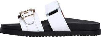 Vincent Vega Vincent Vega, Schoenen, Heren, Wit, 41 EU, Leer, Leren Mules