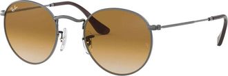 Ray-Ban Ronde Metalen Zonnebril - unisex - Zonnebrillen - Zwart - 50 MM - Accessoires