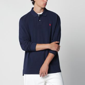 Polo Ralph Lauren Polo blu in cotone Custom Slim-Fit