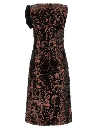 Ganni Sequin Embellished Dress - Black