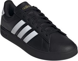 adidas Grand Court 2.0 Sneaker in Black/White/Gold Metallic at Nordstrom Rack, Size 10.5
