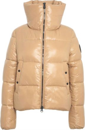 Save The Duck Womens Isla Puffer Jacket In Biscuit Beige
