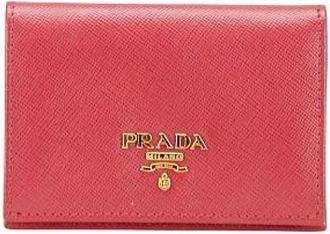 Prada Pre-owned Wallets, female, Pink, Size: ONE SIZE Pre-owned Leather wallets