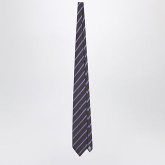Frankie Shop Lene striped tie in brown