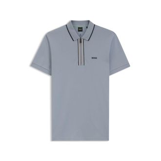 BOSS Active Slim-fit polo shirt in moisture-wicking stretch cotton
