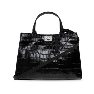 Zadig&Voltaire Jack Mini Croco Bag - Dames - Tassen - Zwart - Maat: ONE Size Leer