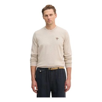 Aeronautica Hoodies & sweatvesten, Heren, Beige, 2Xl, Katoen, Logo-detail Sweater