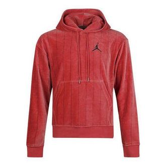Air Jordan Mens Air Jordan Air Stripe Fleece Red CD5740-605