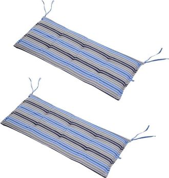 OUTSUNNY Set of 2 Durable Swing Chair Cushions - Blue | TJ Hughes