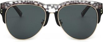Linda Farrow ERDEM EDM25 C3 Womens Sunglasses Gold Size 59
