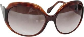 Fendi Pre-owned Accessories, female, Brown, Size: ONE SIZE Pre-owned Plastic Sunglasses