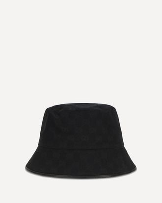 Gucci Cappello a Secchiello in tela di cotone GG Woman M