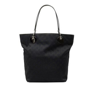 Gucci Black Gg Canvas Handbag Tote Bag (Pre-Owned)