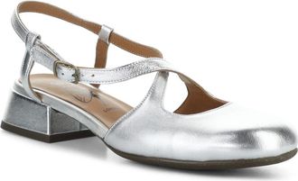 FLY London Cark Ankle Strap Pump in Silver at Nordstrom, Size 10-10.5Us