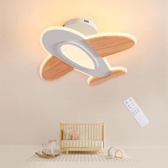 OEM L&aacute;mpara De Techo Led Para Ni&ntilde;os, 40 W, 50 Cm, Creativa, Con Forma De Avi&oacute;n, Regulable, 3000 K-6000 K, Moderna L&aacute;mpara De Techo Para Dormitorio De Ni&ntilde;o