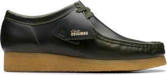 Clarks Wallabee Leren Schoenen - Heren - Veterschoenen - Groen - 45 EU - Leer - Schoenen