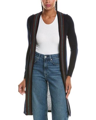 N.Peal N. PEAL Placket Silk & Cashmere-Blend Cardigan