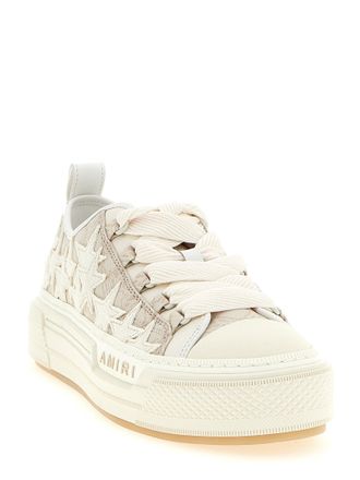 Amiri Ma Quad Stars Court Low Sneaker - Beige