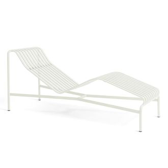 HAY Palissade Chaise Longue Liegestuhl, cremeweiss