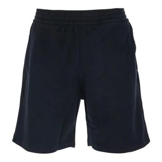 Givenchy Korte Broeken, Heren, Zwart, L, Katoen, Bermuda Shorts in Fleece met Paris Gros Grain