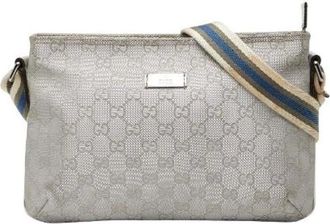 Gucci Pre-owned Cross Body Bags, female, Gray, Size: ONE SIZE Pre-owned Vintage Cross Body Bag