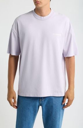AllSaints Underground Oversize Graphic T-Shirt in Parma Purple at Nordstrom, Size Xx-Large
