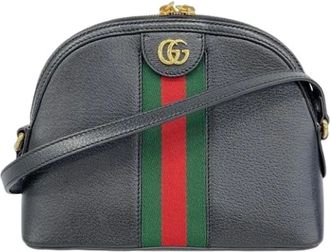 Gucci Pre-owned Cross Body Bags, female, Blue, Size: ONE SIZE Pre-owned Leather gucci-bags