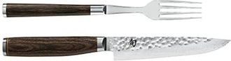 Kai Kai Shun Premier Tim M&auml;lzer Juego De Cubiertos Japoneses De 2 Piezas - Tenedor 22 Cm De Longitud Total + Cuchillo Para Carne 25 Cm De Longitud Total -